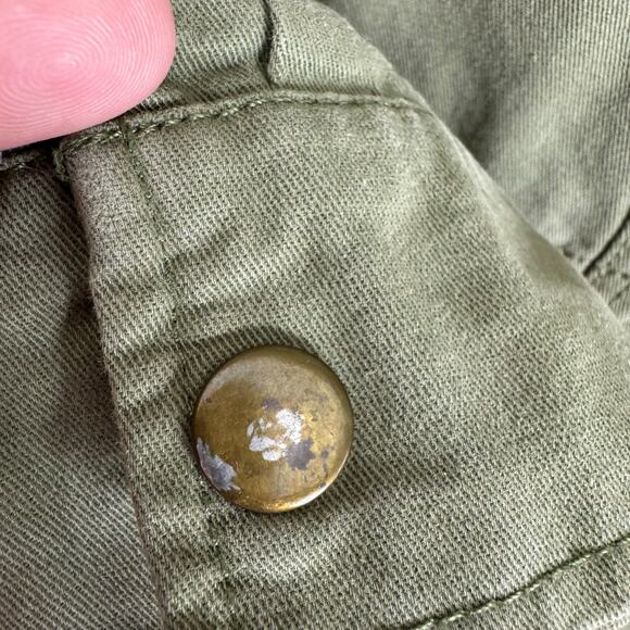 Blue Pepper Green Full Zip Lace Detail Cotton Denim Utility Jacket Size M - Picture 6 of 12